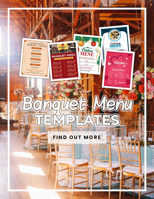 Banquet Menu Templates for MS Word