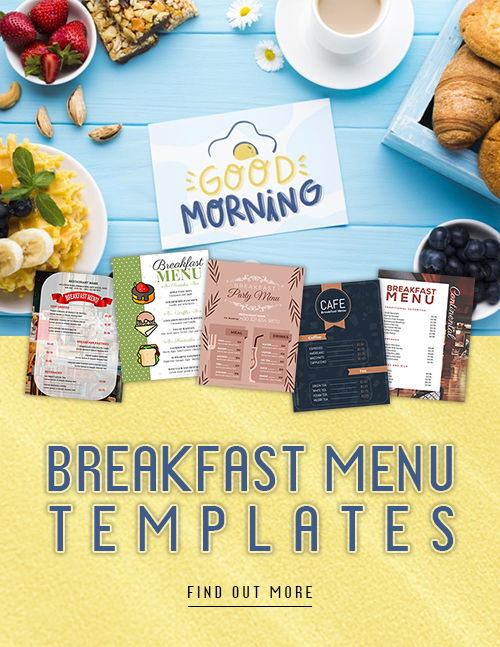 Beautiful Breakfast Menu Formats & Templates for MS Word