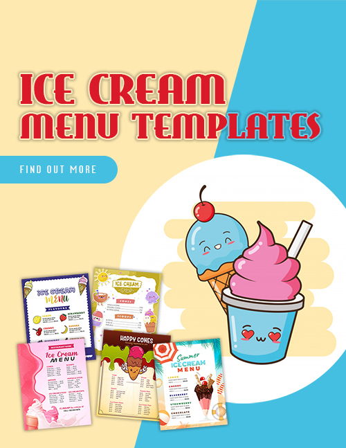 Free Modern Ice Cream Menu Templates