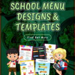 School Lunch Menu Template Designs for MS Word