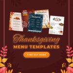 Customizable Thanksgiving Menu Templates
