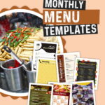 Monthly Menu Planner Templates