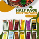 Restaurants Half Page Menu Templates